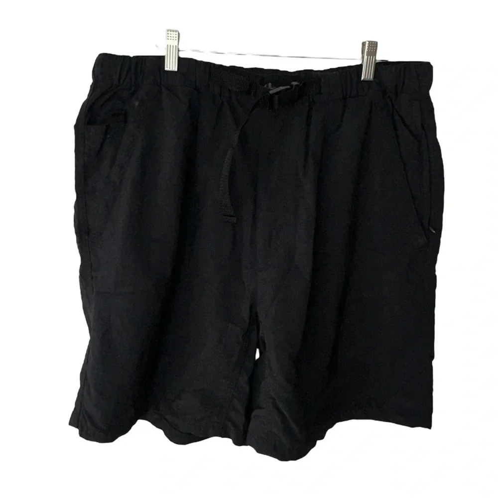 Outer Rim XL black nylon pull‎ on hiking shorts